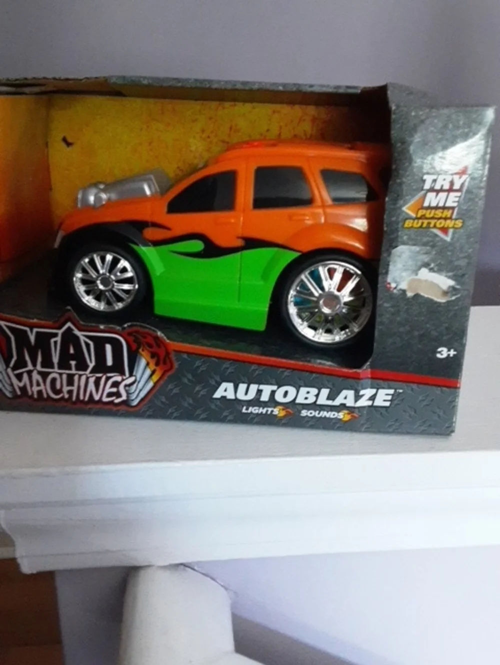 Machine Autoblaze Kids Toy Car - Orange and Green.